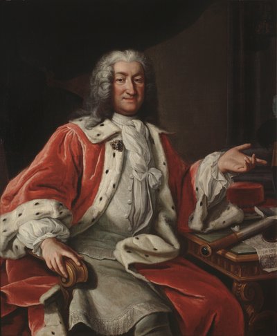 Portret van Arvid Bernard Horn af Ekebyholm (1664-1742) door Lorens Pasch the Elder